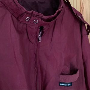 Members Only maroon jacket